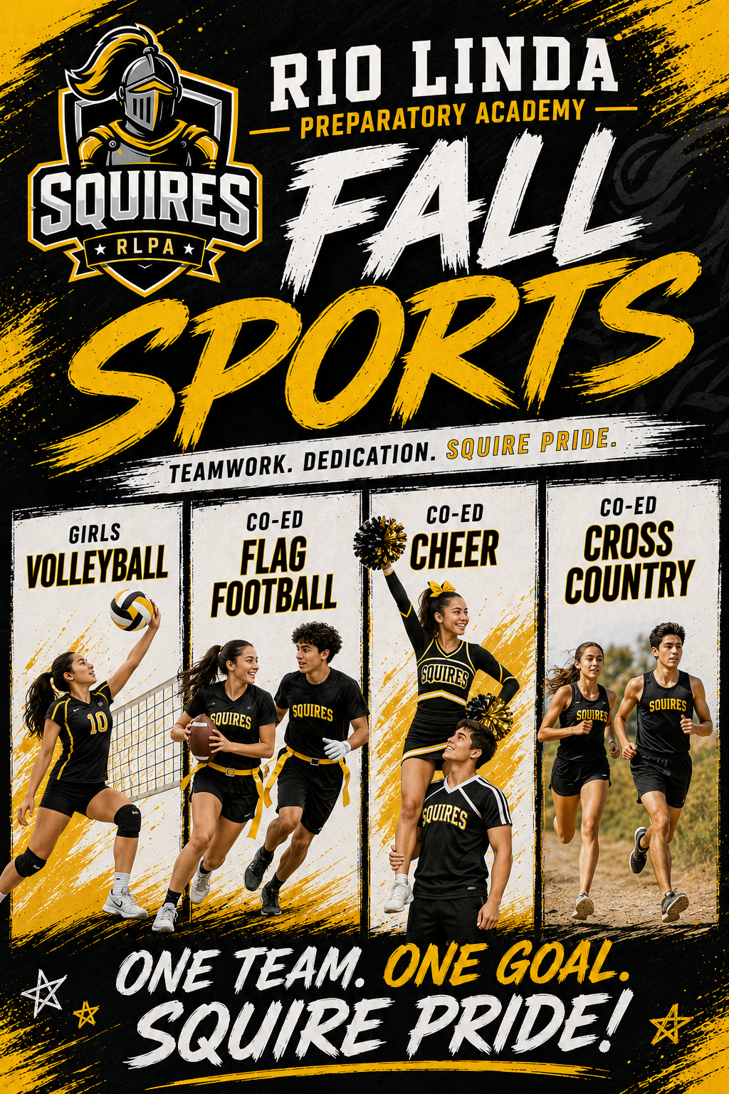RLPA Fall Sports: Girls Volleyball, Coed Flag Football, Coed Cheer, Coed Cross Country