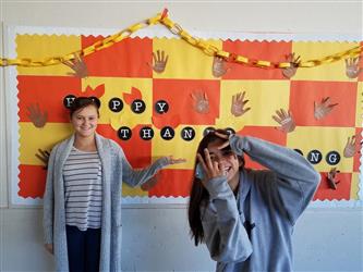 students posing for photo