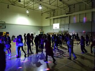 students dancing
