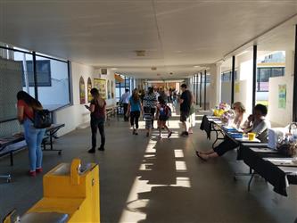 people gathered in hall