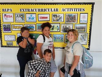students posing for photo