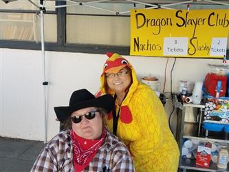 people in costumes