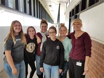 students posing for photo