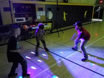 students dancing