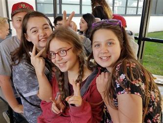 students posing for photo