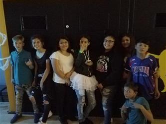 students in costumes